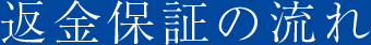 返金保証の流れ